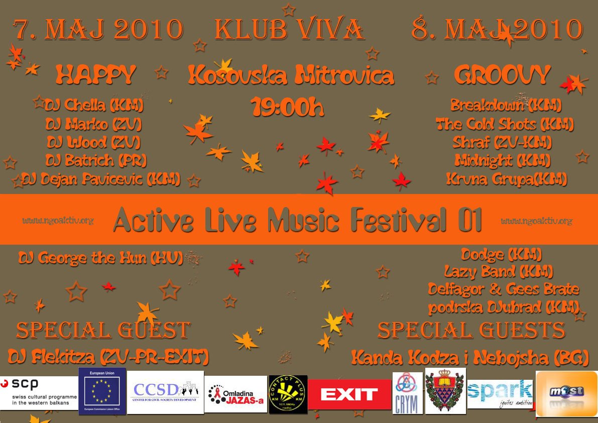 Active Live Music Festival, Viva Club, Mitrovicë, Kosovë