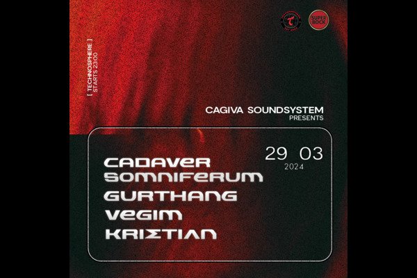 Cagiva Night at Technosphere club in Tirana, Albania 29. MAR 2024.