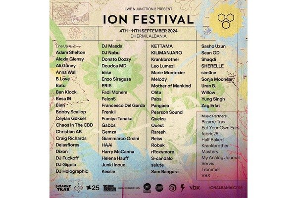 ION festival 4. -10. SEP 2024., Dhërmia, Albanija