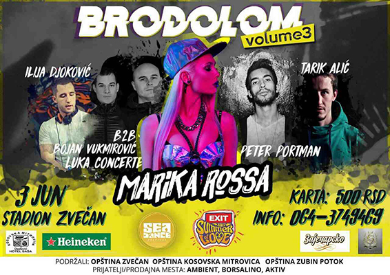 Brodolom event Vol3 with Marika Rossa, 3. June 2017, Zvechan, KS